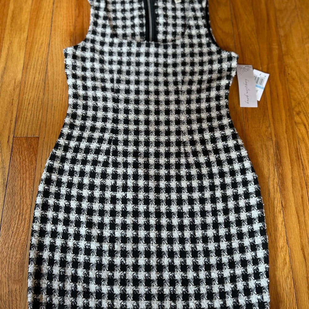 Black and White Checkered Dress